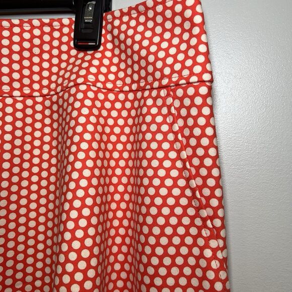 Lane Bryant The Modernist Collection Circle Swing Skirt Size 20 Orange Polka dot - Picture 2 of 6